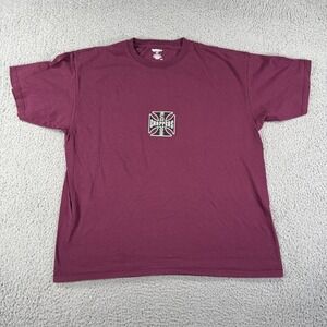 Island Choppers Shirt Mens‎ 2XL Maroon Hawaii North Shore Motorcycle Biker Tee